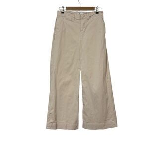 Frame Size 28 Ivory Wide Leg Pants Neutral Minimalist Business Casual Preppy